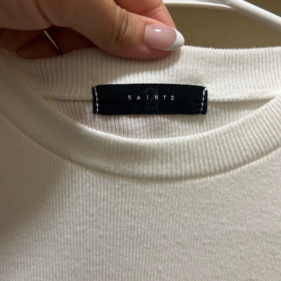 White Ruffled Flutter Sleeve Bodysuit - Picture 3 of 4